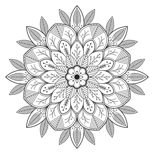 Мандала восьмилучевая