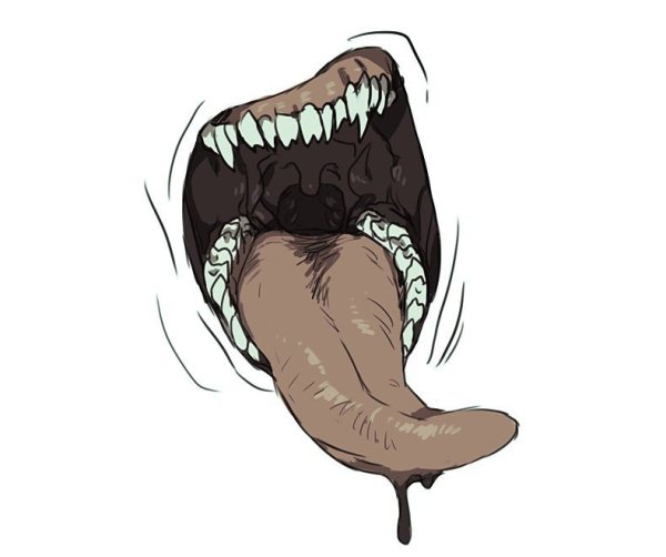 Аниме улыбка с клыками