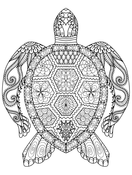 Черепаха Зентангл