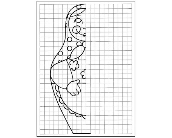 Дорисовать вторую половину рисунка