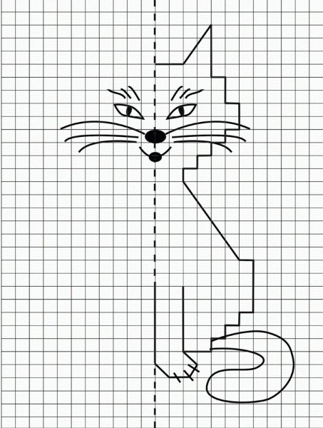 Симметричное рисование по клеткам