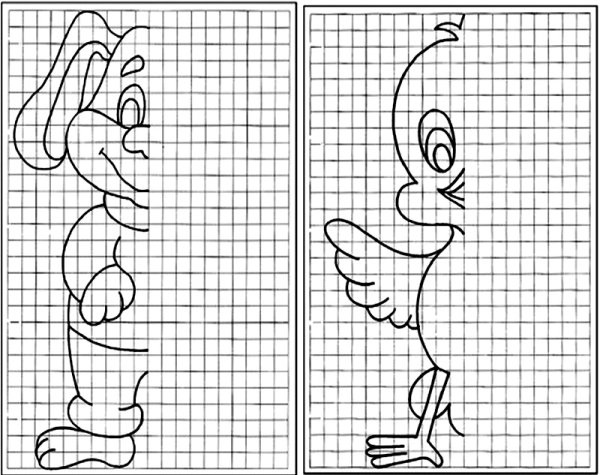 Симметричное рисование для детей