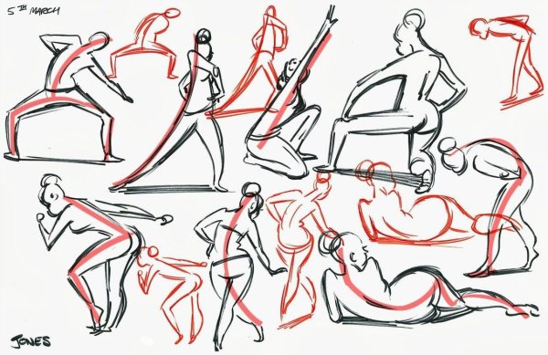 Фигура человека в динамике