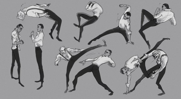 Динамичные позы