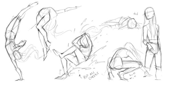 Позы для рисования мертвый