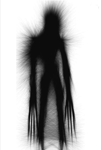 Темный страшный силуэт