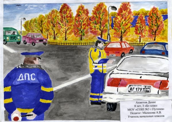 Рисунок по ПДД 4 класс