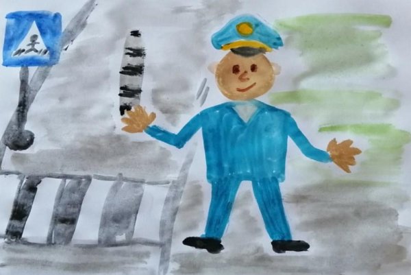 Рисунок на тему ГИБДД