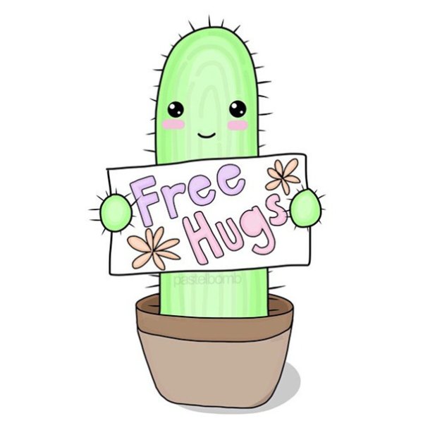 Забавный Кактус рисунок