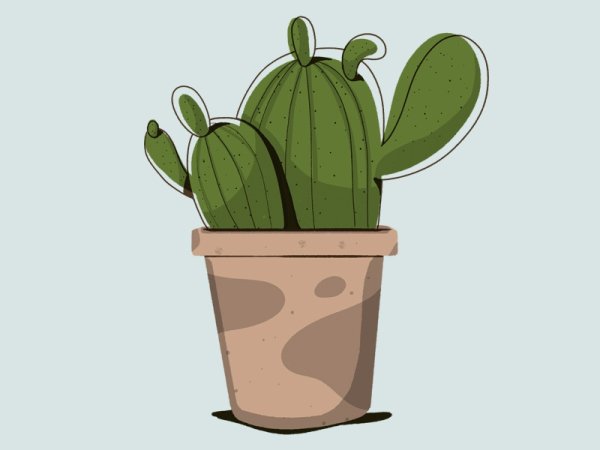 Кактус с глазками