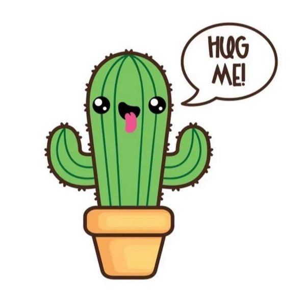 Раскраска Кактус в горшке