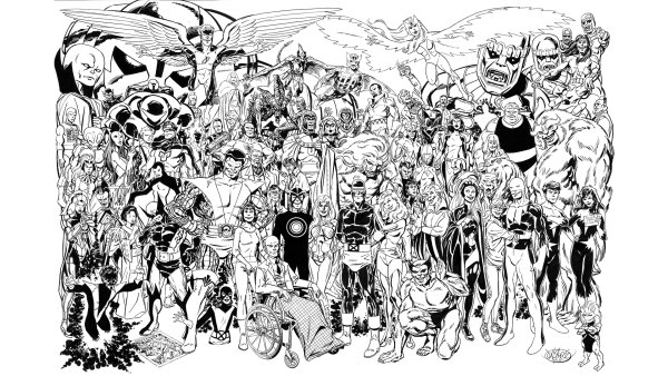 Комиксы Марвел чб