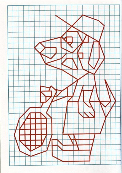 Узоры по клеточкам в тетради