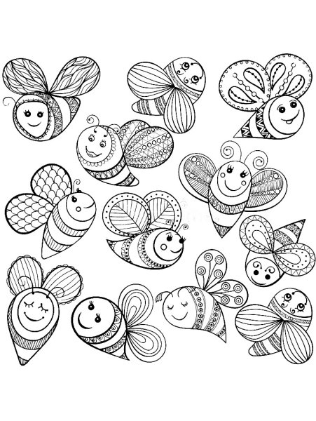 Пчела зарисовка карандашом