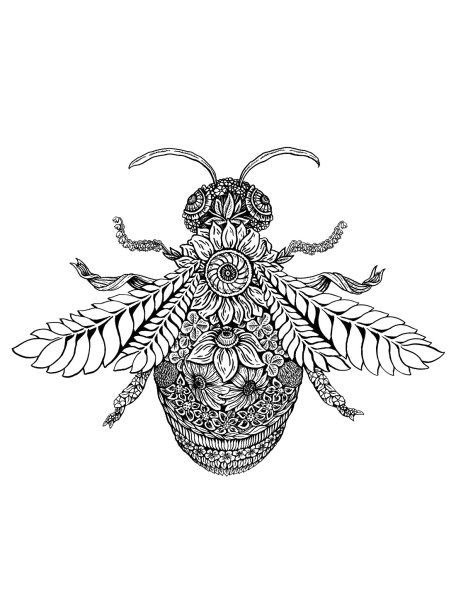 Пчела рисунок