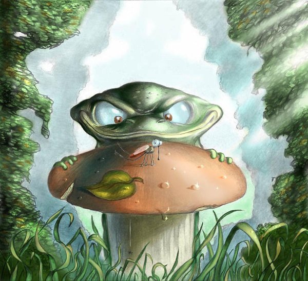 Толстая лягушка арт