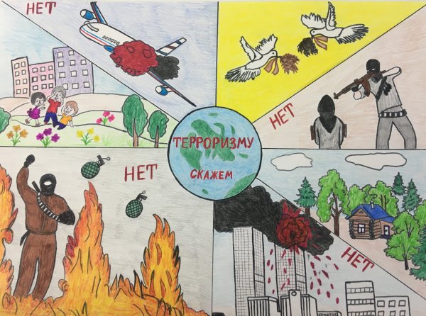 Рисунок на тему терроризм
