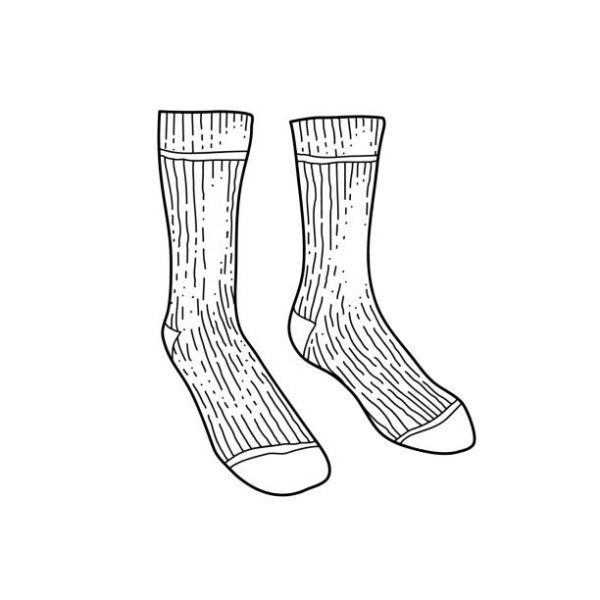 Вязаный носок рисунок