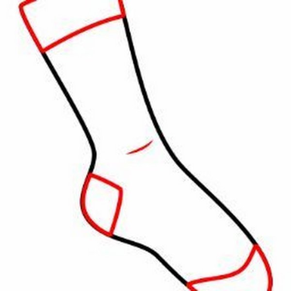 Носочки карандашом