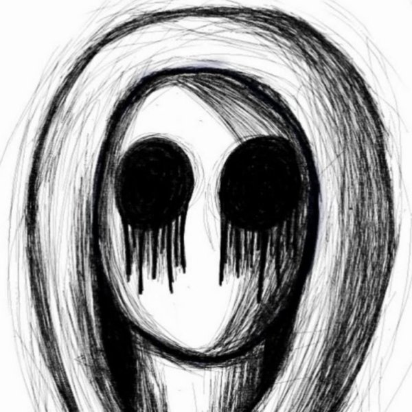 Раскраска крипипаста безглазый Джек