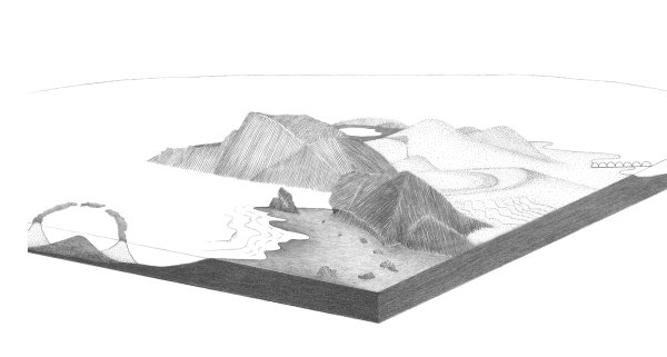 Зарисовка рельефа