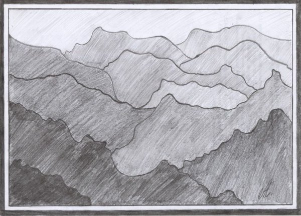 Пейзаж из бумаги