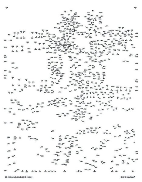 Обводить по цифрам динозавры