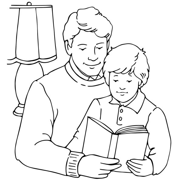 Раскраска попа ребенка