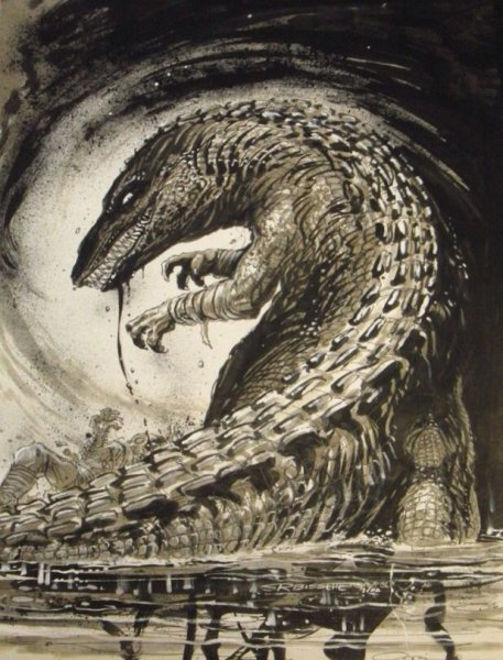 Крокодил арт