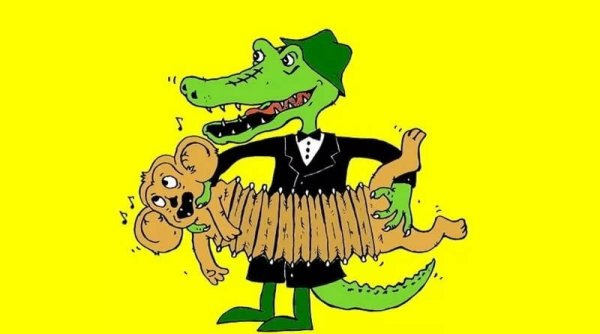 Прикольный крокодил Гена и Чебурашка