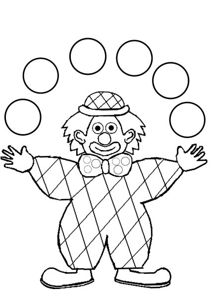 Клоун перерисовка