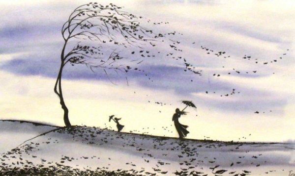 Ветер рисунок