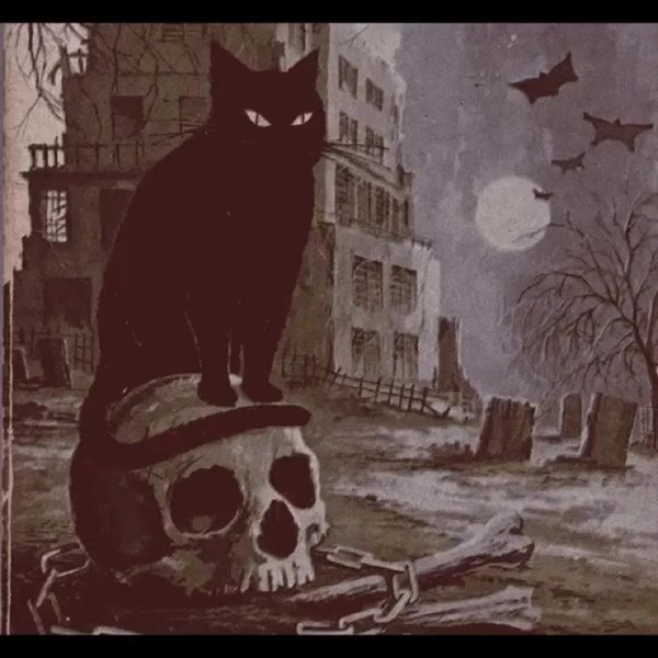 Мультяшный мрачный кот