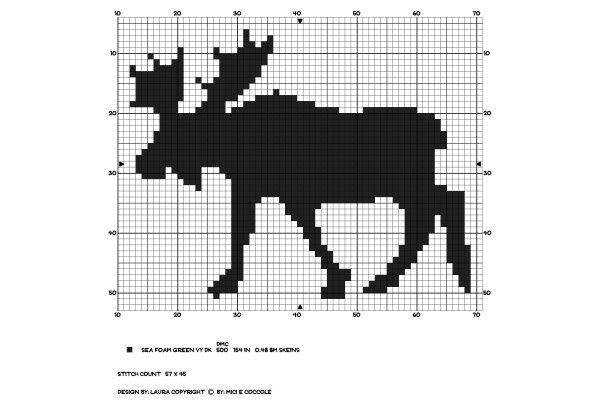 Схемы оленей для жаккарда