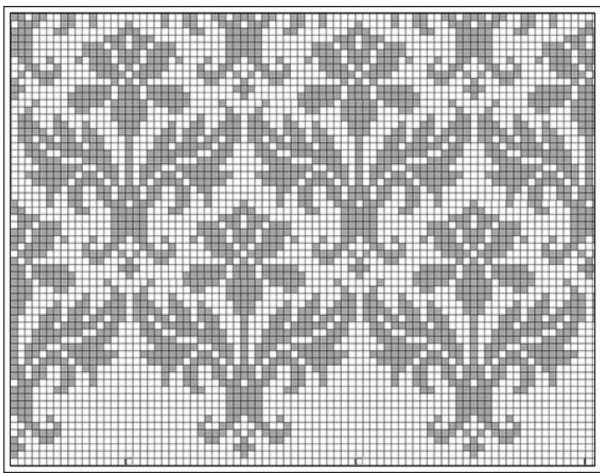 Узор чертополох жаккард