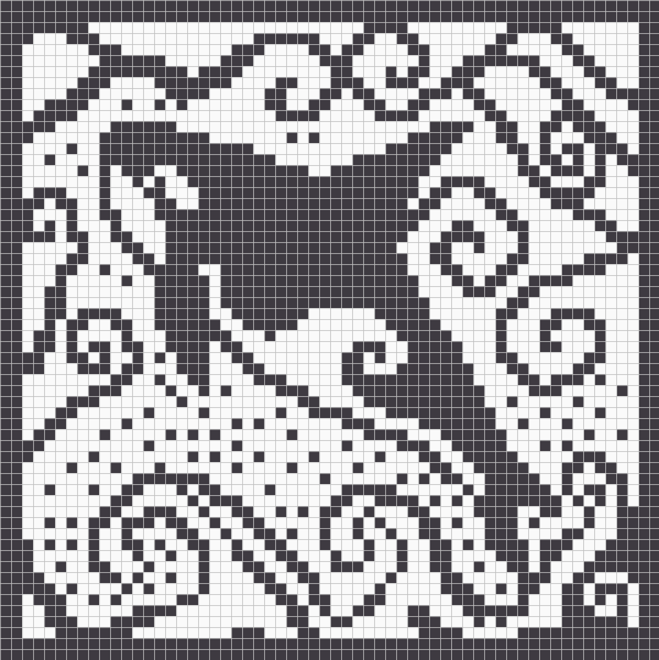 Жаккардовые узоры зверей