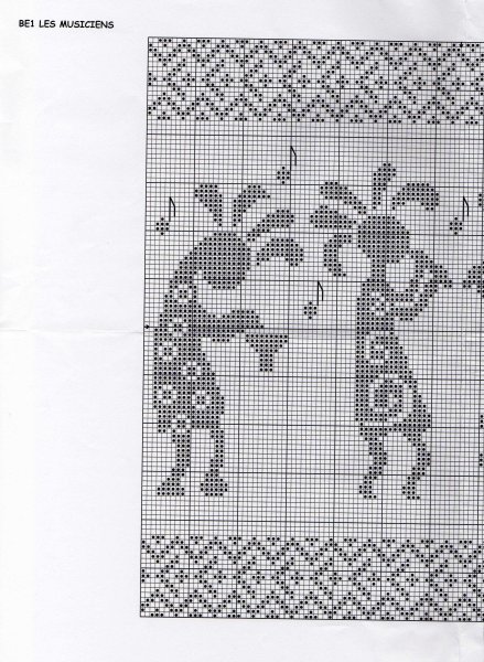 Кокопелли вышивка крестом схема