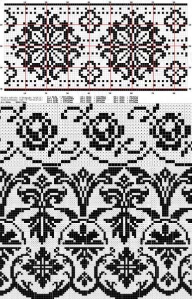 Жаккардовый орнамент спицами