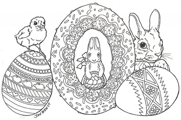 Раскраска Пасха