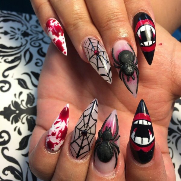 Маникюр к Хэллоуину