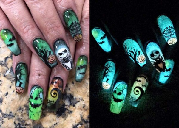 Ногти в стиле ужастиков