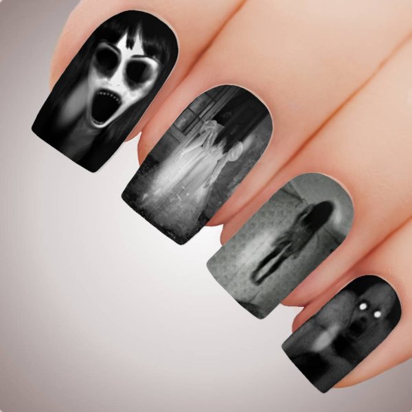 Маникюр в стиле ужастиков