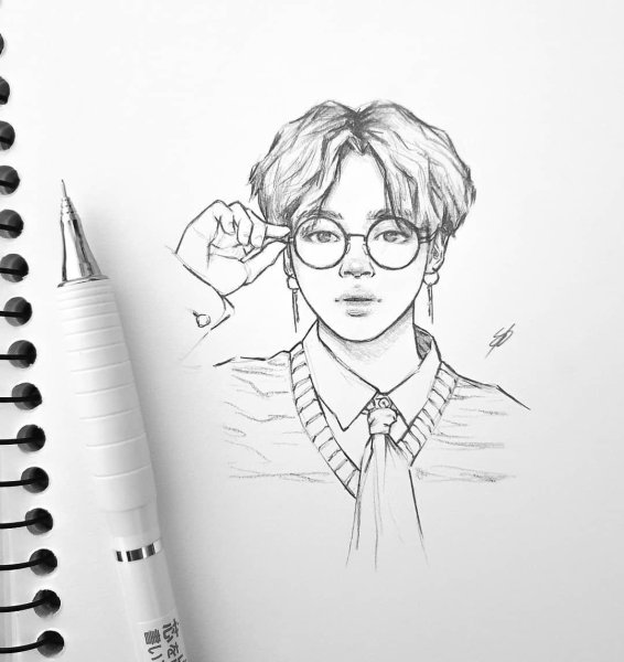 BTS 2020 Art карандаш