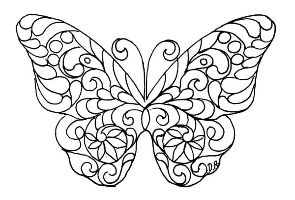 Раскраска "бабочки"