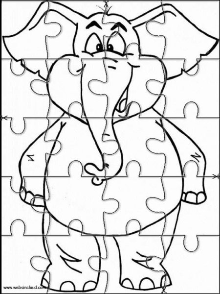 Пазл контур