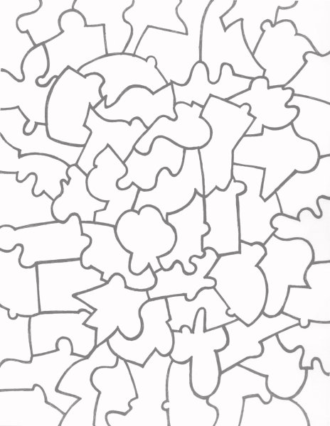 Пазл контур