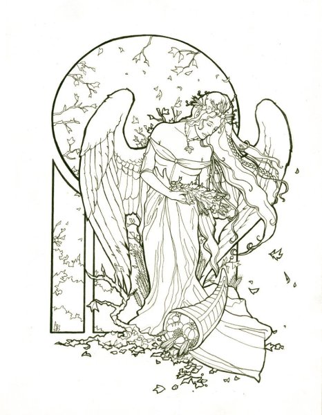 Ангел рисунок