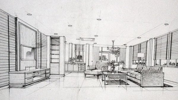 Скетч интерьера