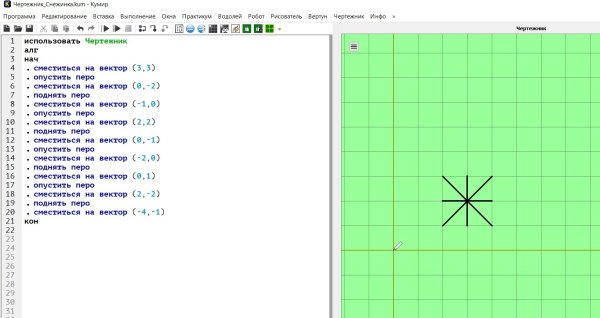 Кумир Информатика 6 класс чертежник