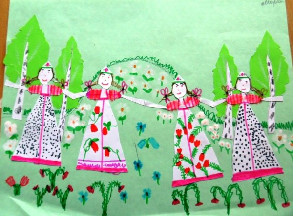 Рисунок на тему народные праздники